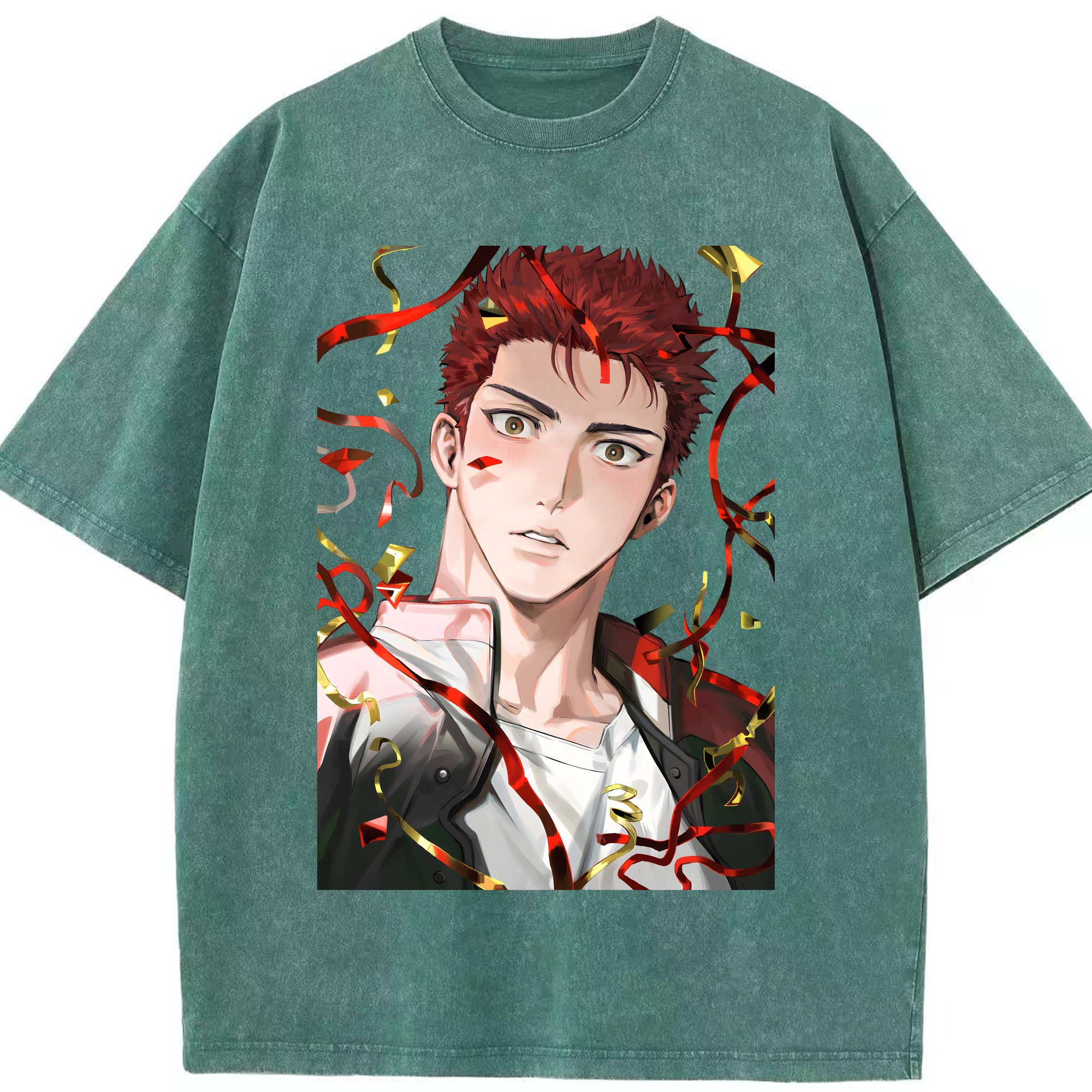 （画像用） SLAM DUNK／スラムダンク 綿100% ヴィンテージ風 半袖Tシャツ（フロントプリント）
